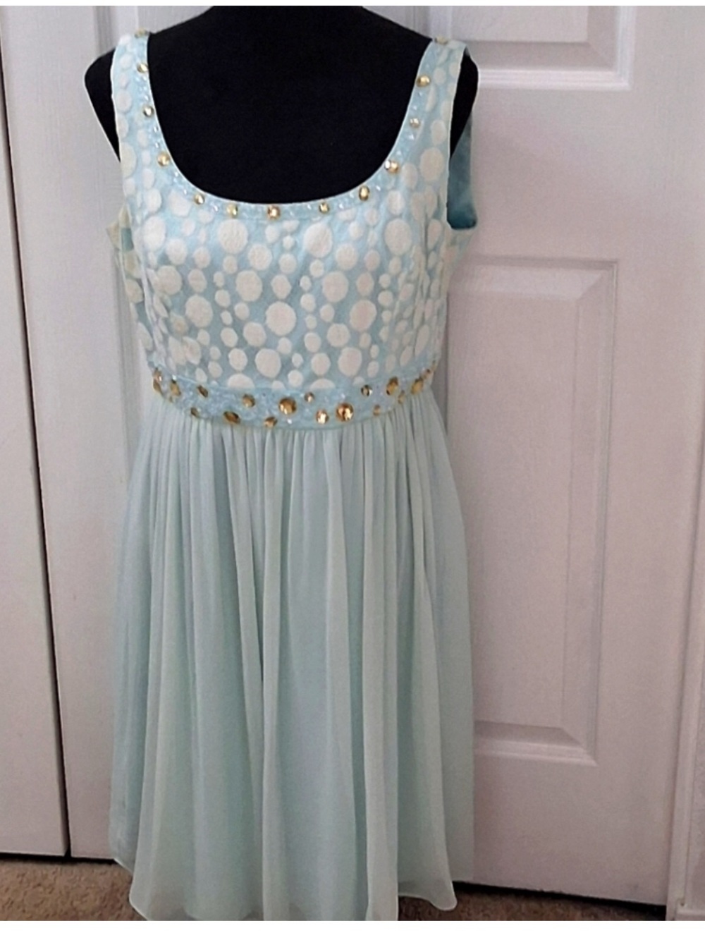 Antonio Melani Baby Blue Sleeveless Formal Dress  Size 12